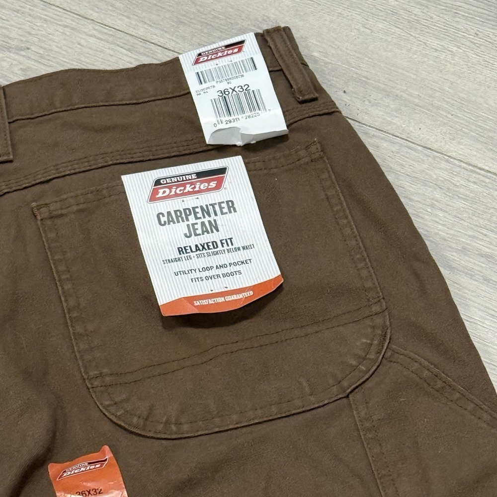 Dickie's Carpenter Jeans Relaxed Fit Straight Leg 36x32 - Picture 10 of 14